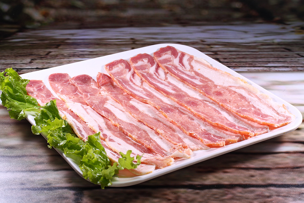 特斯特為泉州羅嵐客戶研發(fā)的豬肉培根出品率在175%以上