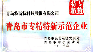 喜報！特斯特獲得“專精特新”示范企業(yè)授牌